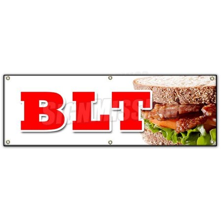 Signmission BLT BANNER SIGN bacon lettuce tomato sandwich drink special tuna salad B-72 Blt